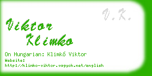 viktor klimko business card